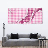 Pink Hawaii Palaka Tapestry Hawaiian Honohono Lei LT05 - Polynesian Pride