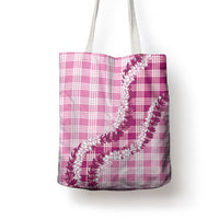 Pink Hawaii Palaka Tote Bag Hawaiian Honohono Lei LT05 - Polynesian Pride