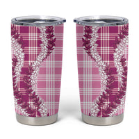 Pink Hawaii Palaka Tumbler Cup Hawaiian Honohono Lei