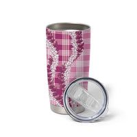 Pink Hawaii Palaka Tumbler Cup Hawaiian Honohono Lei