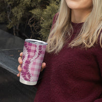 Pink Hawaii Palaka Tumbler Cup Hawaiian Honohono Lei