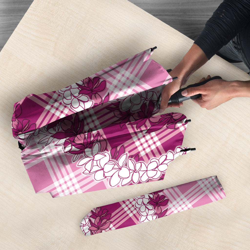 Pink Hawaii Palaka Umbrella Hawaiian Honohono Lei LT05 - Polynesian Pride