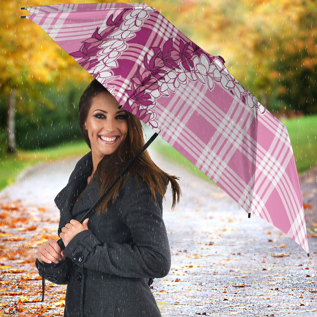 Pink Hawaii Palaka Umbrella Hawaiian Honohono Lei LT05 - Polynesian Pride
