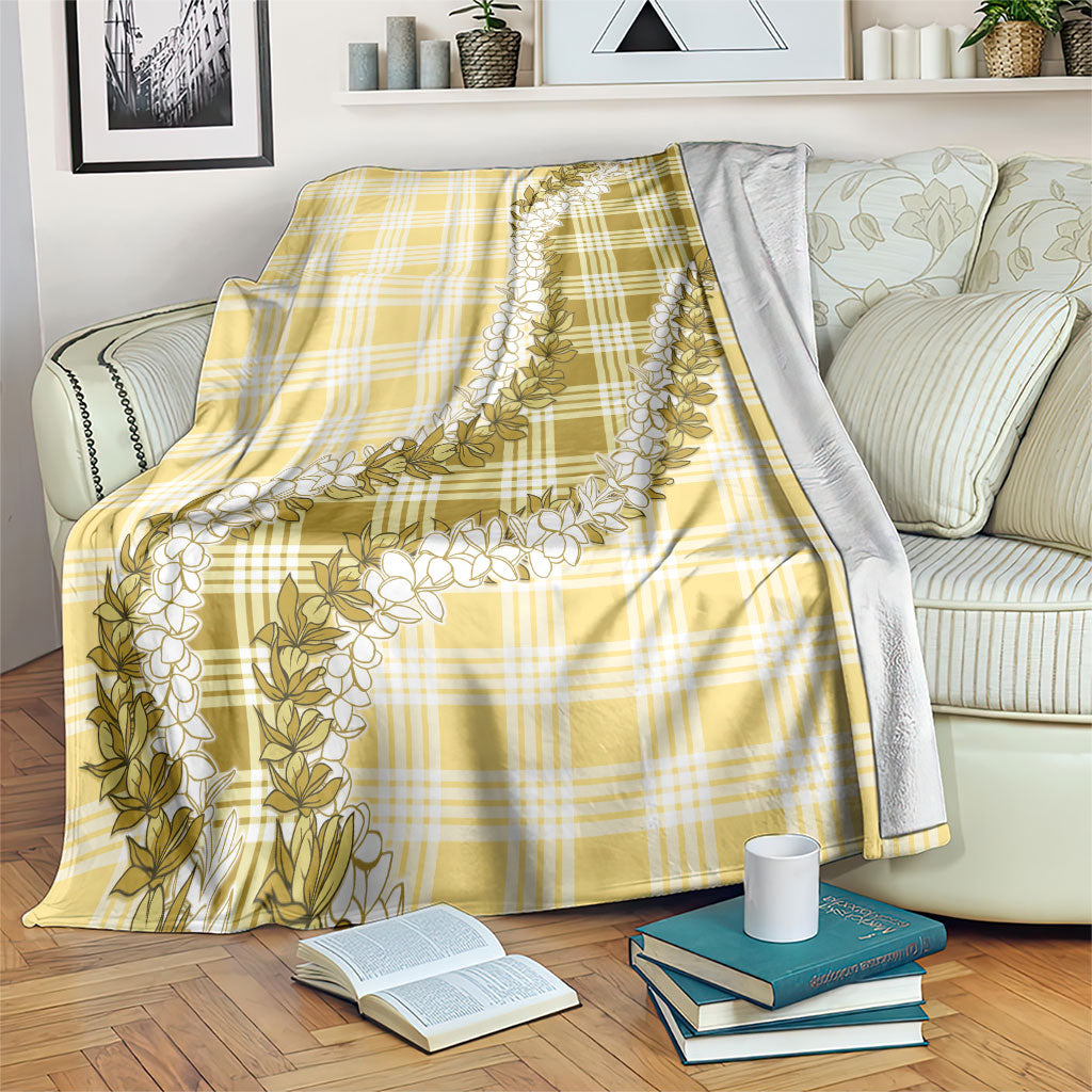 Yellow Hawaii Palaka Blanket Hawaiian Honohono Lei LT05 Yellow - Polynesian Pride