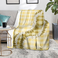 Yellow Hawaii Palaka Blanket Hawaiian Honohono Lei LT05 - Polynesian Pride