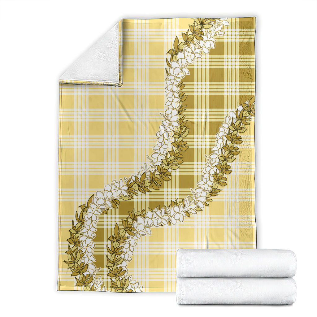 Yellow Hawaii Palaka Blanket Hawaiian Honohono Lei LT05 - Polynesian Pride