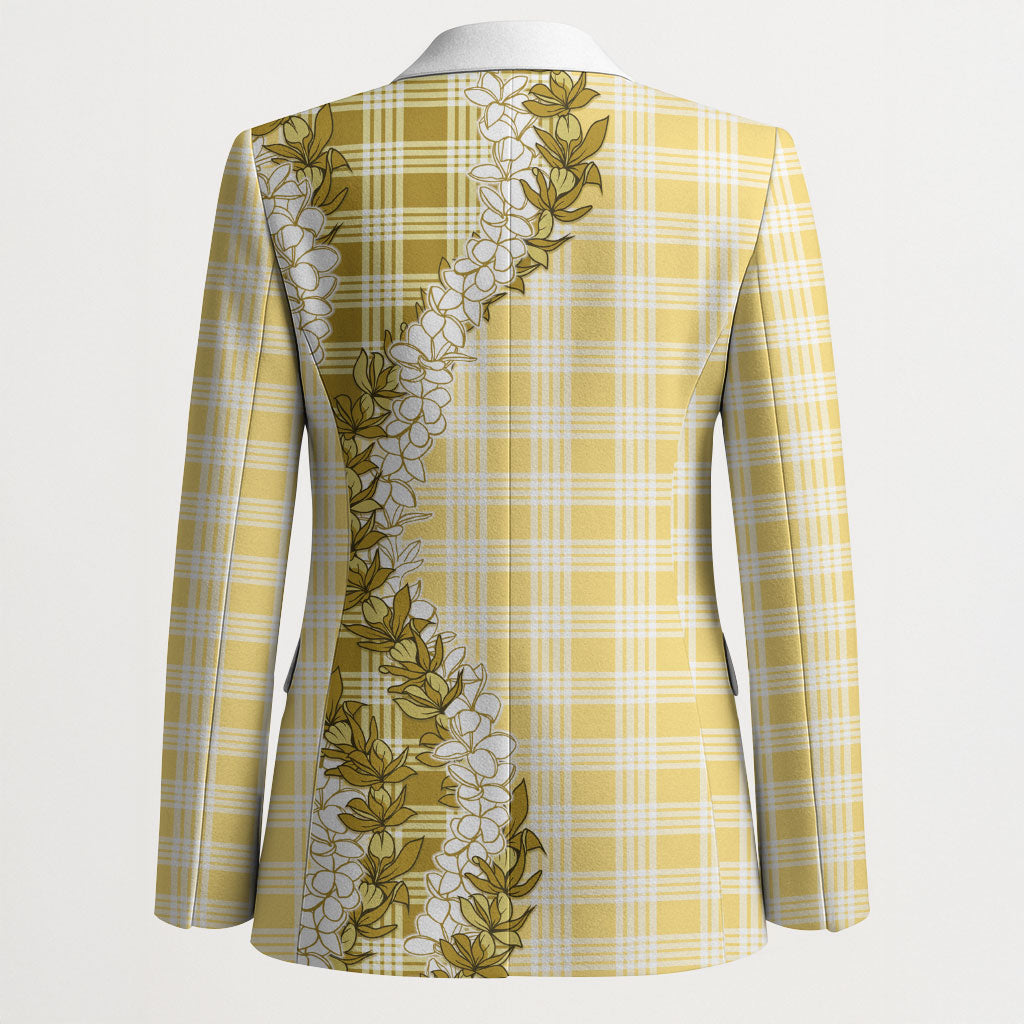 Yellow Hawaii Palaka Blazer Hawaiian Honohono Lei LT05 - Polynesian Pride