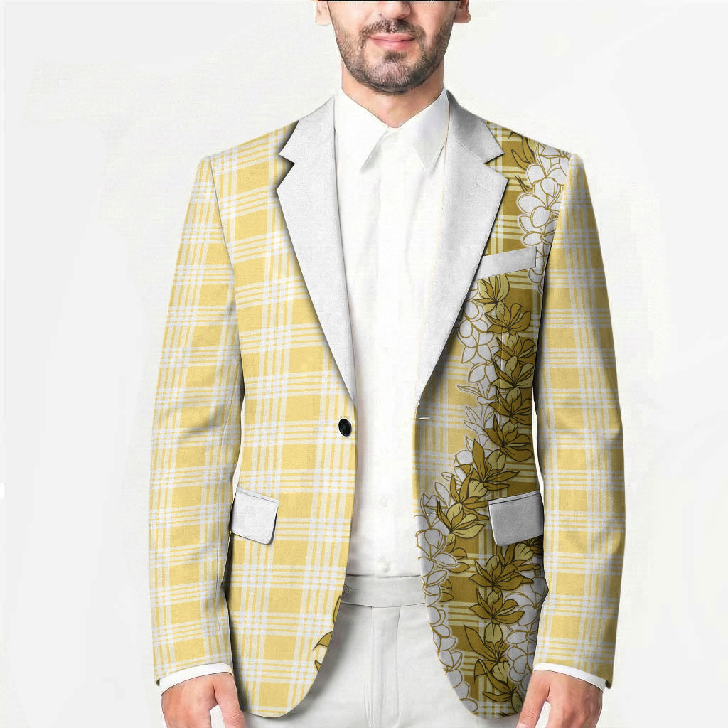 Yellow Hawaii Palaka Blazer Hawaiian Honohono Lei LT05 - Polynesian Pride