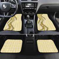 Yellow Hawaii Palaka Car Mats Hawaiian Honohono Lei