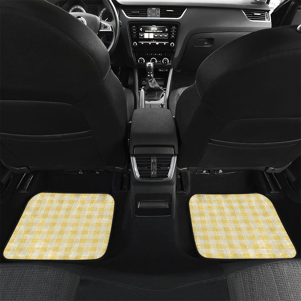 Yellow Hawaii Palaka Car Mats Hawaiian Honohono Lei