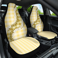 Yellow Hawaii Palaka Car Seat Cover Hawaiian Honohono Lei LT05 One Size Yellow - Polynesian Pride