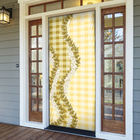 Yellow Hawaii Palaka Door Cover Hawaiian Honohono Lei LT05 - Polynesian Pride