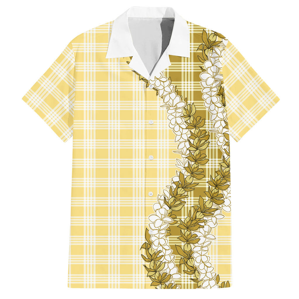 Yellow Hawaii Palaka Hawaiian Shirt Hawaiian Honohono Lei LT05 Yellow - Polynesian Pride
