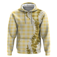Yellow Hawaii Palaka Hoodie Hawaiian Honohono Lei LT05 Pullover Hoodie Yellow - Polynesian Pride