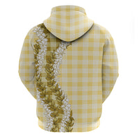 Yellow Hawaii Palaka Hoodie Hawaiian Honohono Lei LT05 - Polynesian Pride