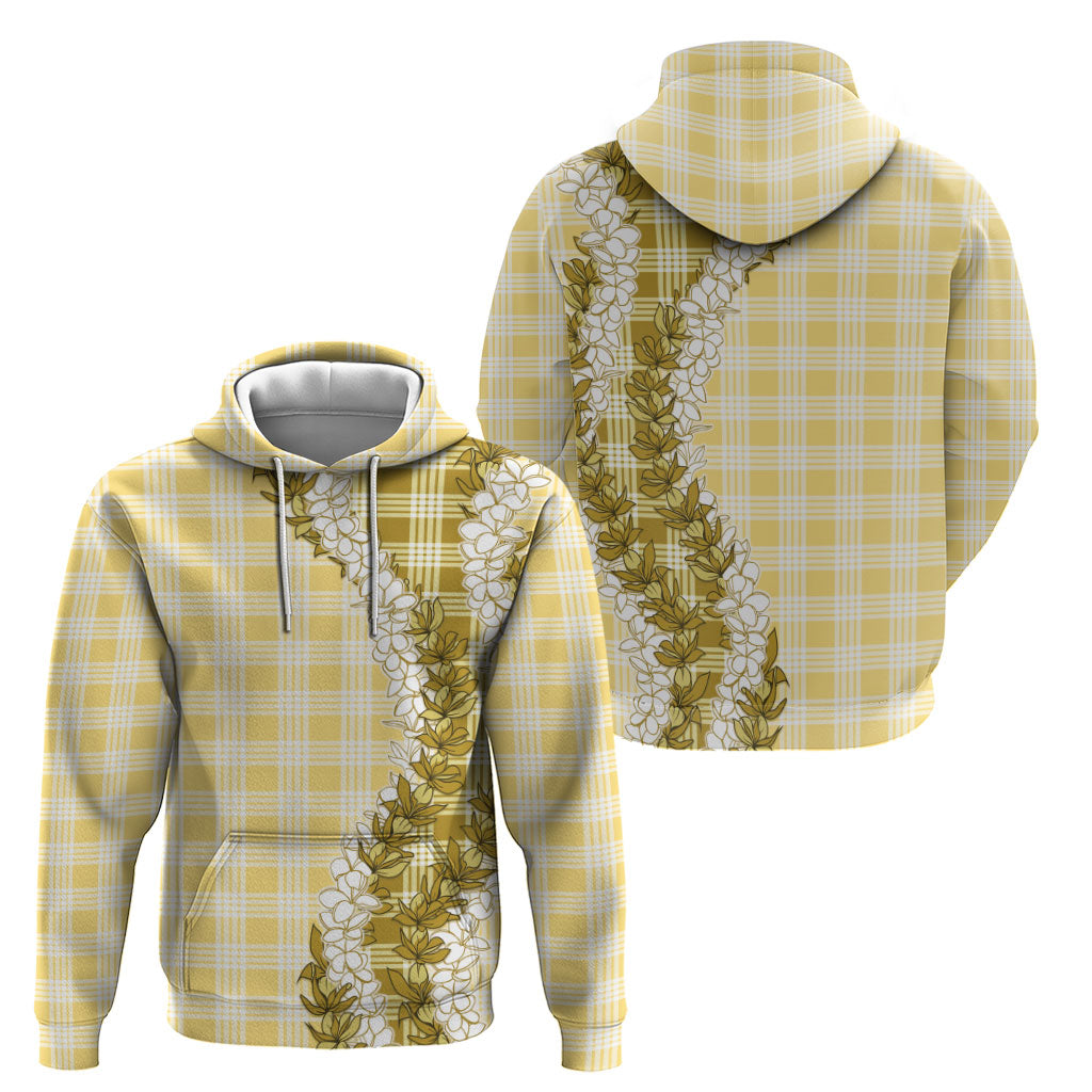 Yellow Hawaii Palaka Hoodie Hawaiian Honohono Lei LT05 - Polynesian Pride