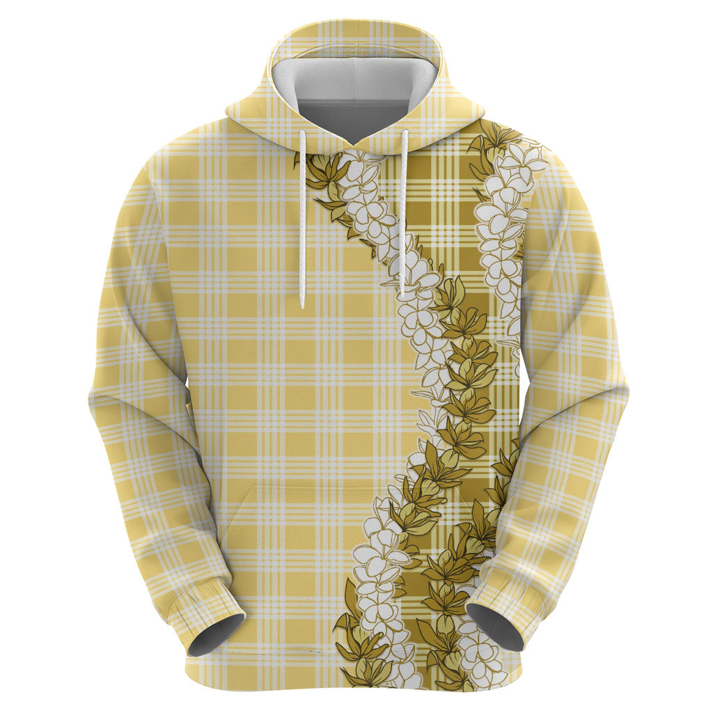 Yellow Hawaii Palaka Hoodie Hawaiian Honohono Lei LT05 - Polynesian Pride