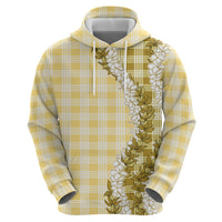 Yellow Hawaii Palaka Hoodie Hawaiian Honohono Lei LT05 - Polynesian Pride