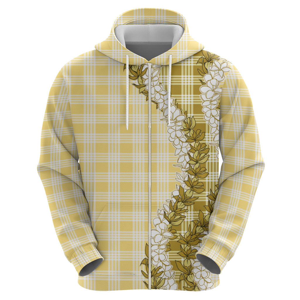 Yellow Hawaii Palaka Hoodie Hawaiian Honohono Lei LT05 - Polynesian Pride