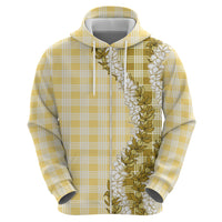 Yellow Hawaii Palaka Hoodie Hawaiian Honohono Lei LT05 - Polynesian Pride