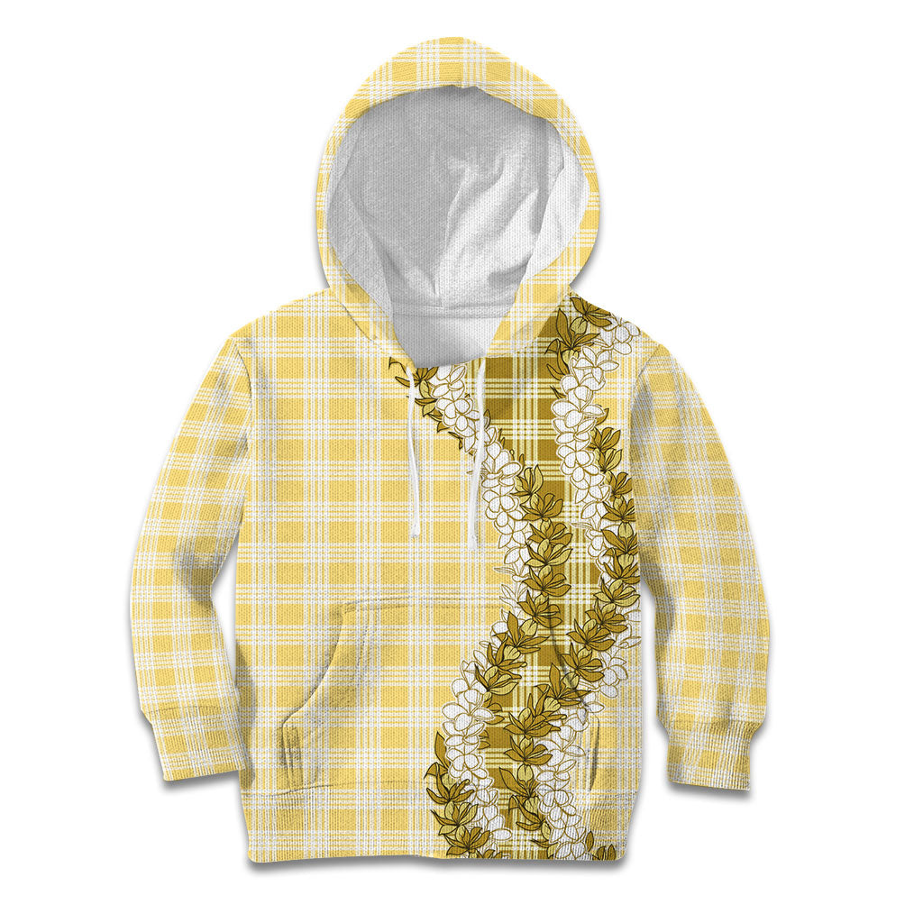 Yellow Hawaii Palaka Kid Hoodie Hawaiian Honohono Lei LT05 Hoodie Yellow - Polynesian Pride