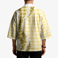 Yellow Hawaii Palaka Kimono Hawaiian Honohono Lei LT05 - Polynesian Pride