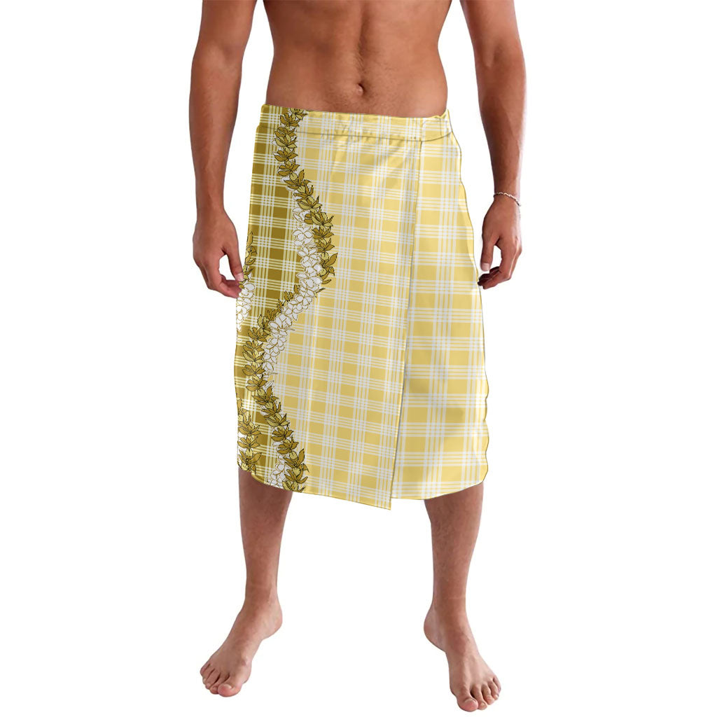 Yellow Hawaii Palaka Lavalava Hawaiian Honohono Lei