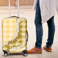Yellow Hawaii Palaka Luggage Cover Hawaiian Honohono Lei LT05 Yellow - Polynesian Pride