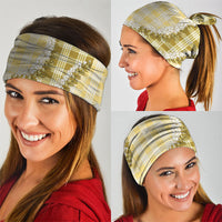 Yellow Hawaii Palaka Neck Gaiter Hawaiian Honohono Lei