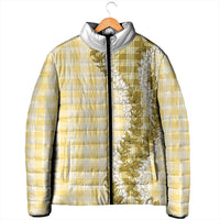 Yellow Hawaii Palaka Padded Jacket Hawaiian Honohono Lei LT05 - Polynesian Pride