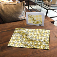 Yellow Hawaii Palaka Puzzle Hawaiian Honohono Lei LT05 - Polynesian Pride