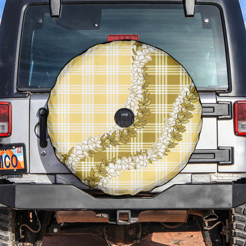 Yellow Hawaii Palaka Spare Tire Cover Hawaiian Honohono Lei LT05 Yellow - Polynesian Pride