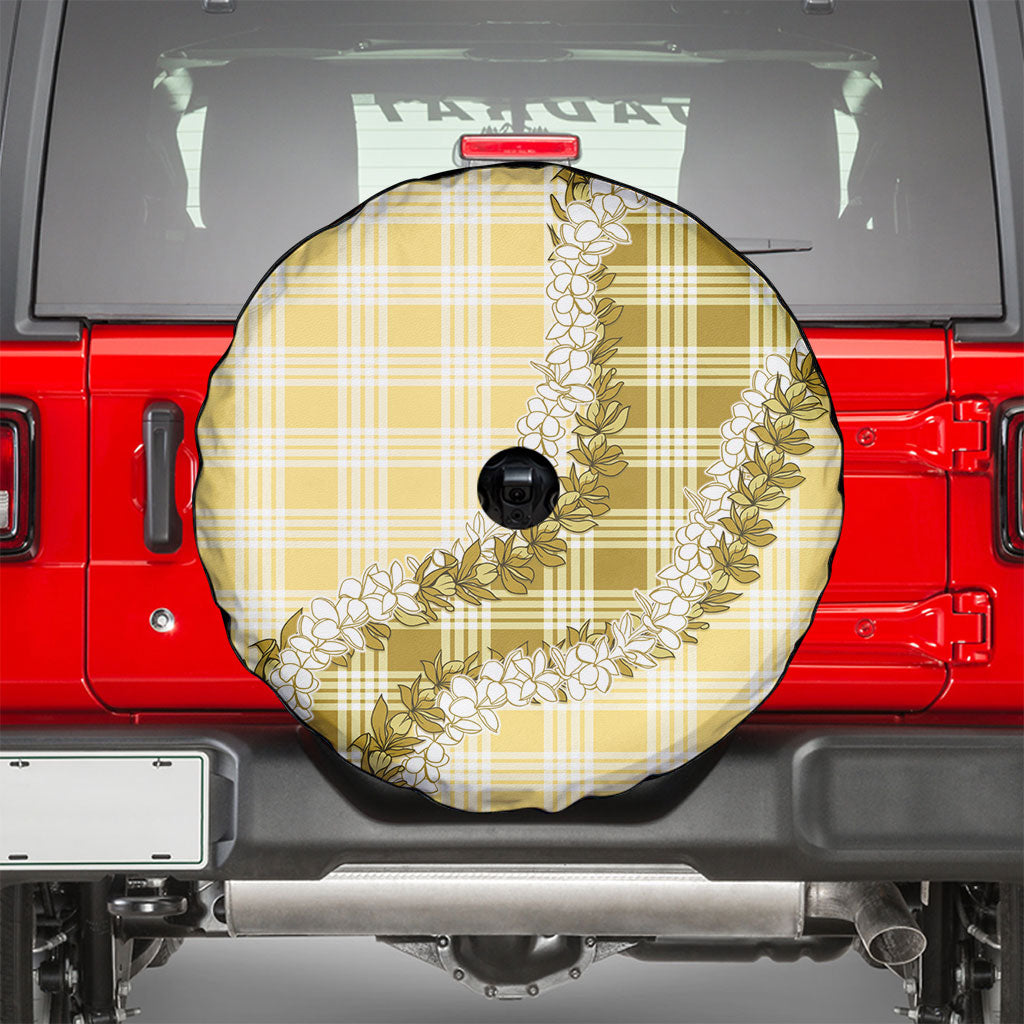 Yellow Hawaii Palaka Spare Tire Cover Hawaiian Honohono Lei LT05 - Polynesian Pride