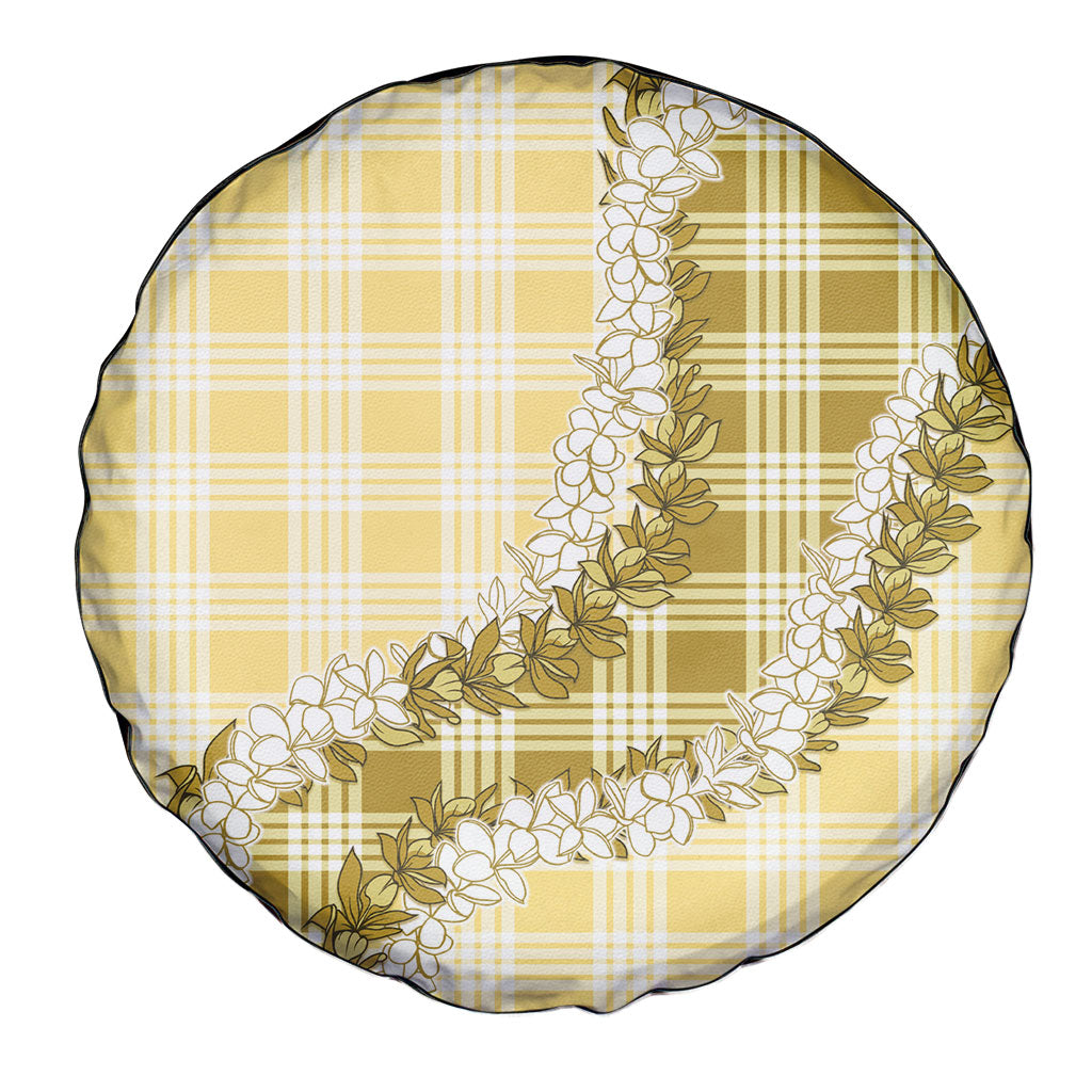 Yellow Hawaii Palaka Spare Tire Cover Hawaiian Honohono Lei LT05 - Polynesian Pride