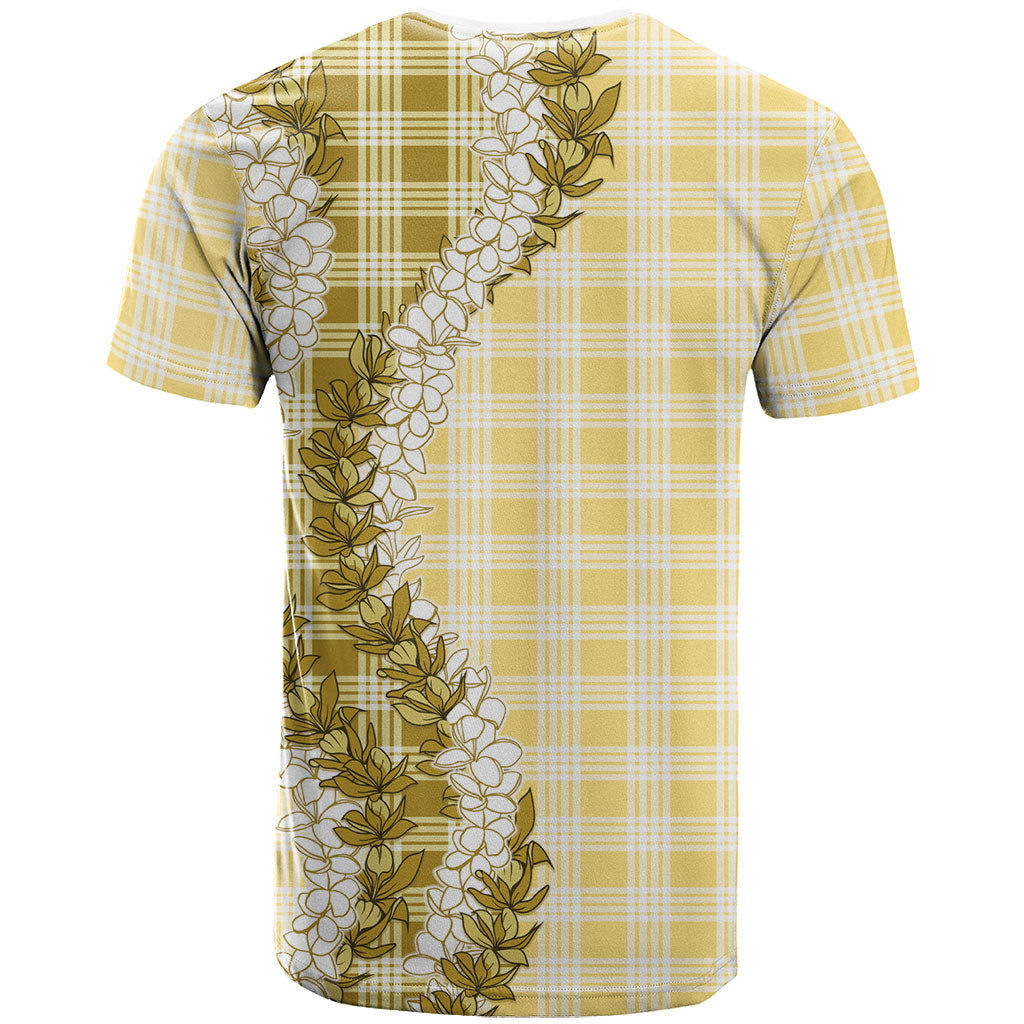 Yellow Hawaii Palaka T Shirt Hawaiian Honohono Lei LT05 - Polynesian Pride