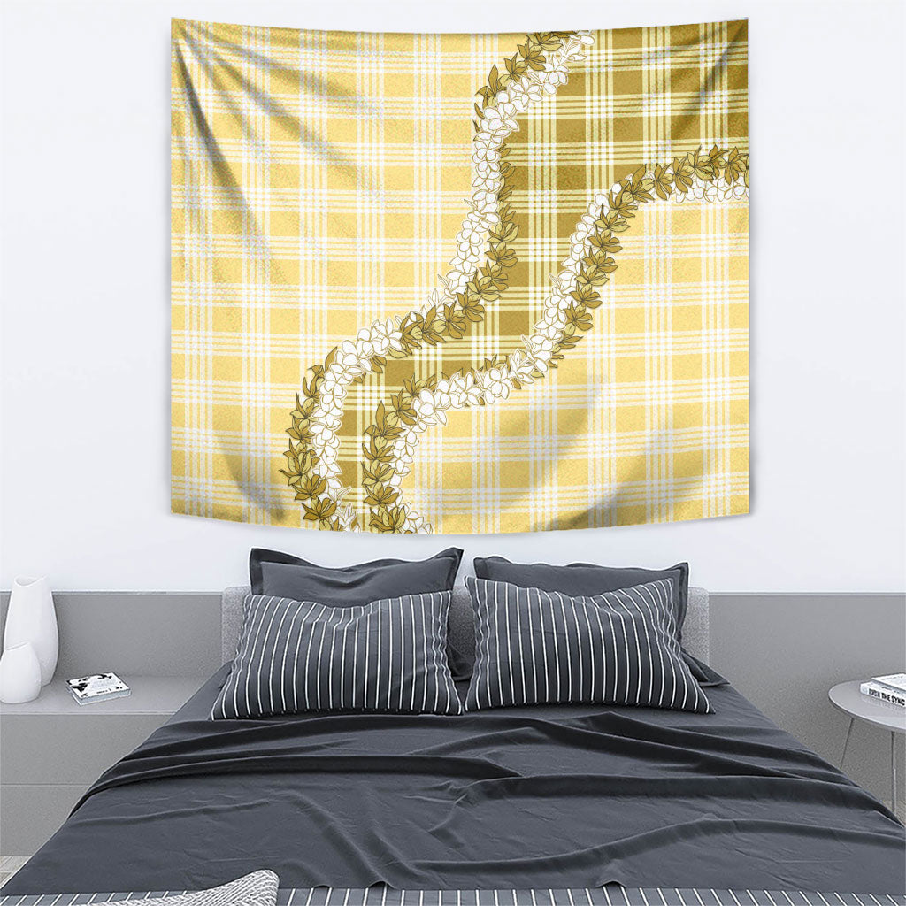 Yellow Hawaii Palaka Tapestry Hawaiian Honohono Lei LT05 - Polynesian Pride