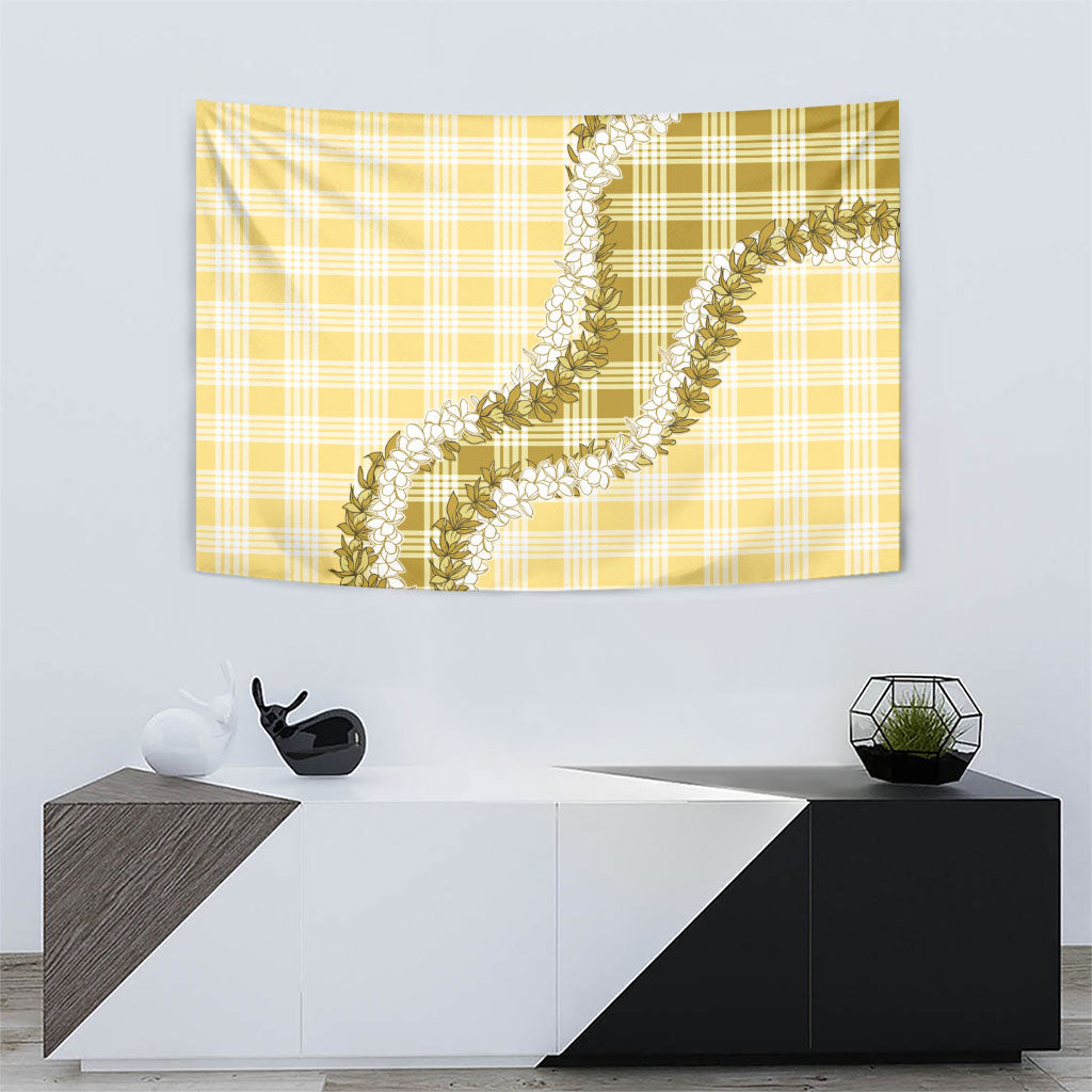 Yellow Hawaii Palaka Tapestry Hawaiian Honohono Lei LT05 - Polynesian Pride