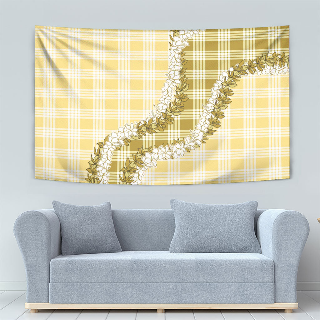 Yellow Hawaii Palaka Tapestry Hawaiian Honohono Lei LT05 - Polynesian Pride