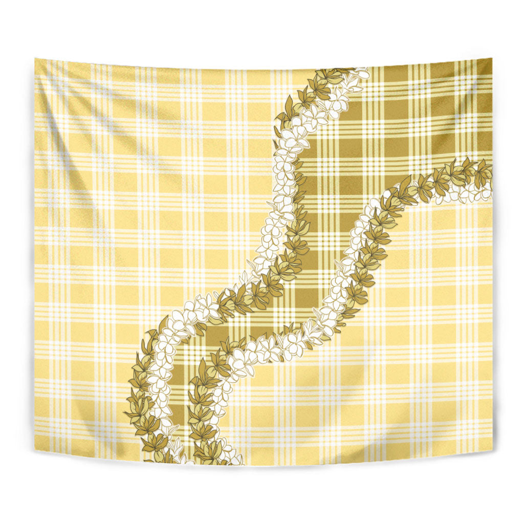 Yellow Hawaii Palaka Tapestry Hawaiian Honohono Lei LT05 - Polynesian Pride