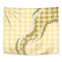 Yellow Hawaii Palaka Tapestry Hawaiian Honohono Lei LT05 - Polynesian Pride