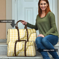 Yellow Hawaii Palaka Travel Bag Hawaiian Honohono Lei LT05 - Polynesian Pride