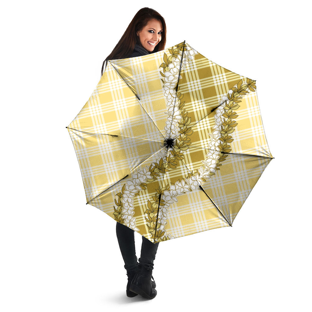 Yellow Hawaii Palaka Umbrella Hawaiian Honohono Lei LT05 - Polynesian Pride