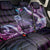 Hawaiian Monk Seal Back Car Seat Cover Kakau Tribal Pattern Violet Gradient