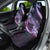 Hawaiian Monk Seal Car Seat Cover Kakau Tribal Pattern Violet Gradient