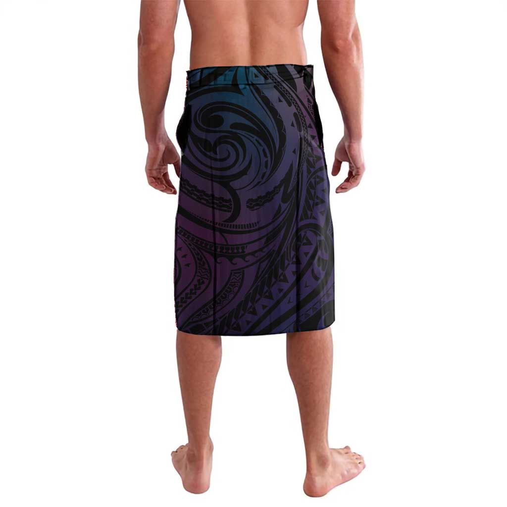 Hawaiian Monk Seal Lavalava Kakau Tribal Pattern Violet Gradient LT05 - Polynesian Pride