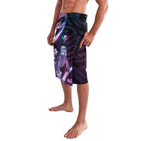 Hawaiian Monk Seal Lavalava Kakau Tribal Pattern Violet Gradient LT05 - Polynesian Pride