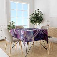 Hawaiian Monk Seal Tablecloth Kakau Tribal Pattern Violet Gradient LT05 - Polynesian Pride