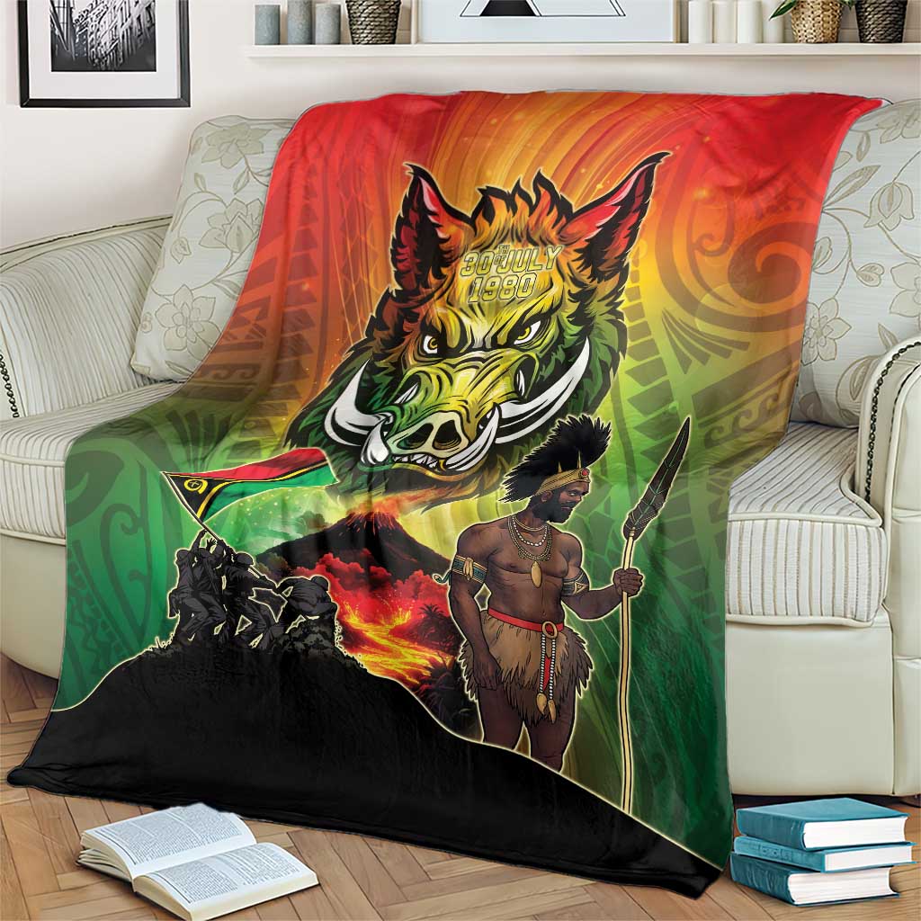 Vanuatu July 30th 1980 Blanket Happy Independence Day - Polynesian Pride