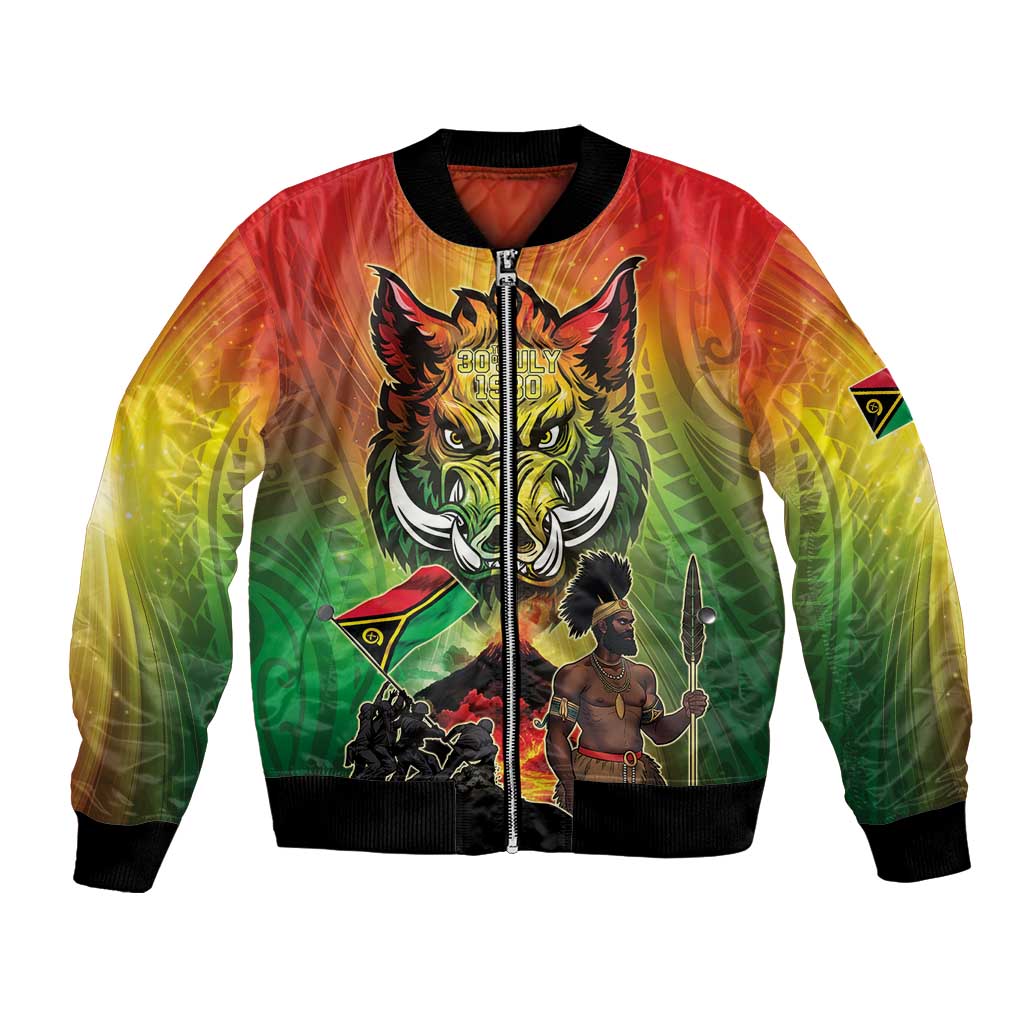 Vanuatu July 30th 1980 Bomber Jacket Happy Independence Day - Polynesian Pride