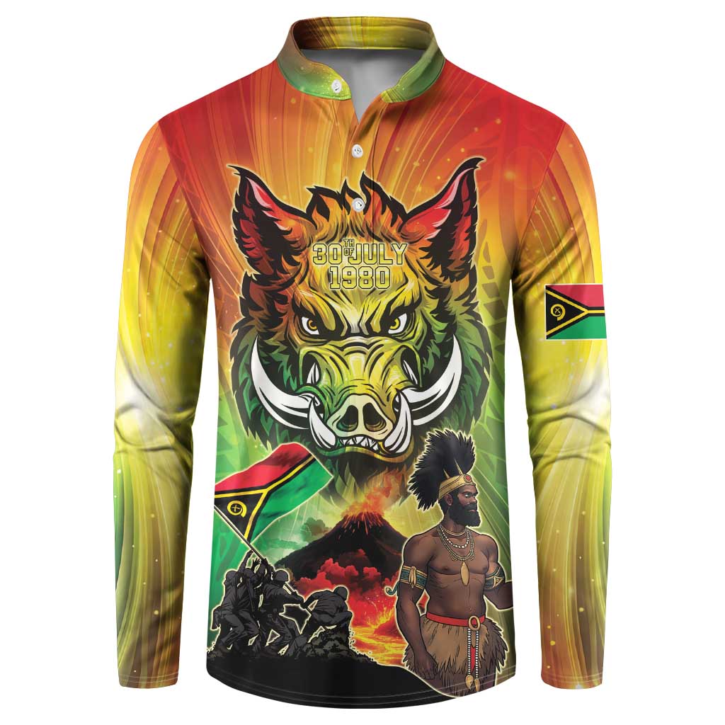 Vanuatu July 30th 1980 Button Sweatshirt Happy Independence Day LT05 Reggae - Polynesian Pride